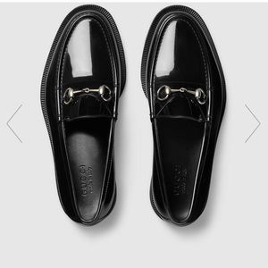 Gucci Men’s Black Rubber Horsebit Rain Loafer